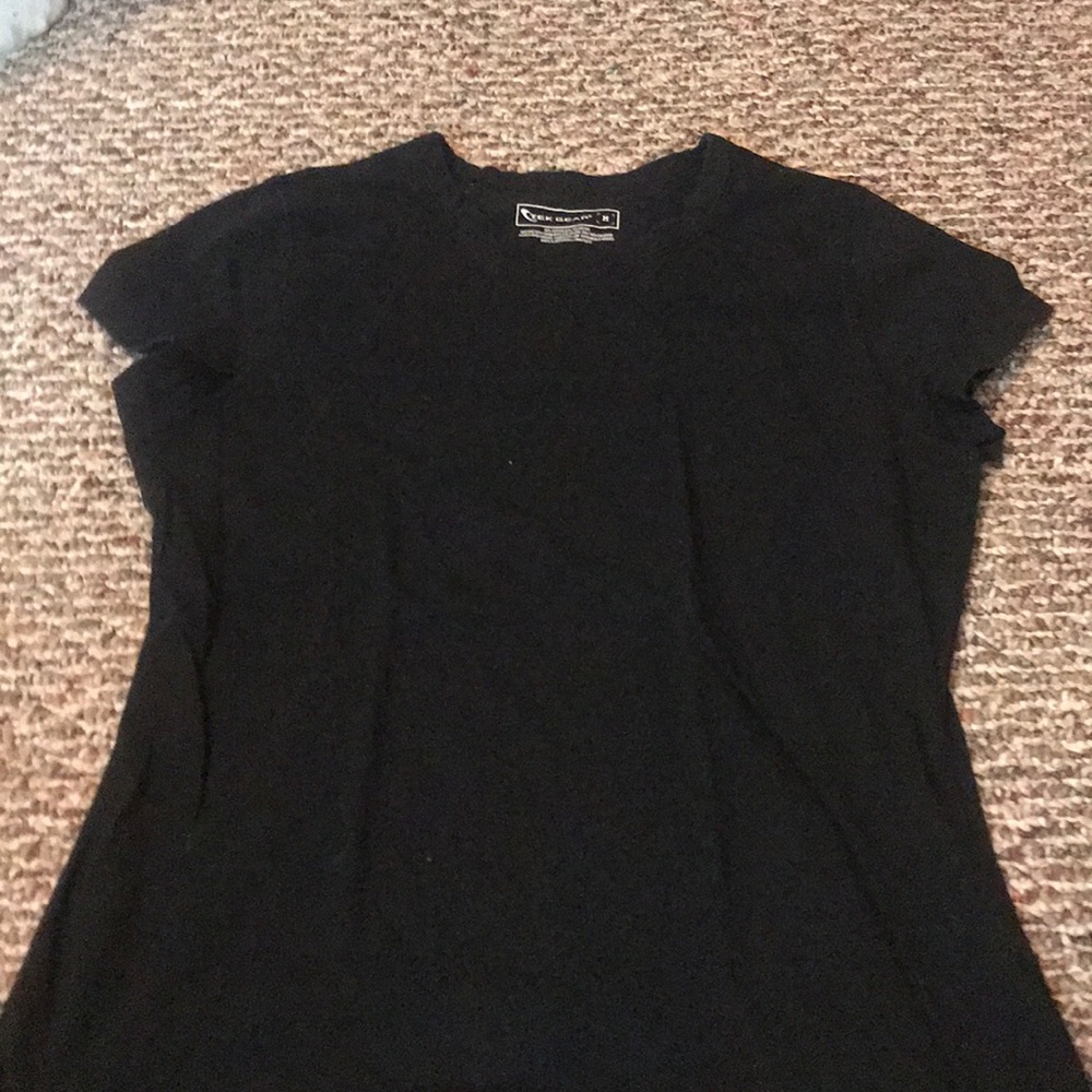 Black workout shirt